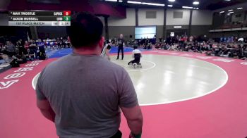 150 lbs 1st Place Match - Jaxon Russell, Lubbock vs Max Trostle, Amarillo Caprock