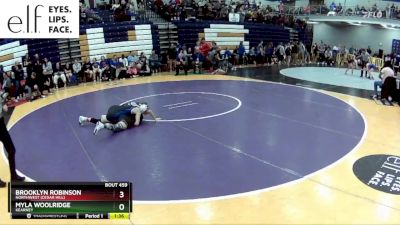 105 lbs. Champ. Round 3 - Brooklyn Robinson, Northwest (Cedar Hill) vs Myla Woolridge, Kearney