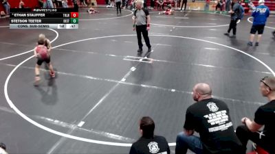 56 lbs Cons. Sub-semis - Stetson Teeter, Declo Stingers vs Ethan Stauffer, Team Real Life Wrestling