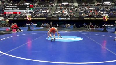 133 lbs Cons. Semi - Jude Robson, Roanoke vs Patrick Mullen, Wartburg