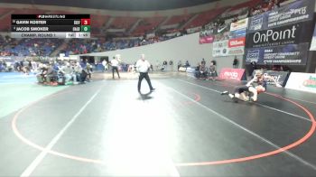 5A Boys 106 lbs Champ. Round 1 - Gavin Koster, Silverton Boys vs Jacob Smoker, Caldera Boys