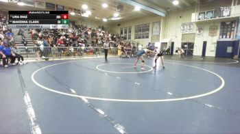 105 lbs Champ. Round 2 - Lisa Diaz, JW North vs Makenna Clark, Diamond Ranch