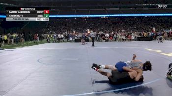 D3-120 lbs Quarterfinal - Haydn Nutt, Dundee vs Sammy Anderson, Kent City