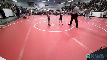 40 lbs Round Of 16 - Daxton Maggard, Claremore Wrestling Club vs Ava Adams, Springdale Youth Wrestling Club