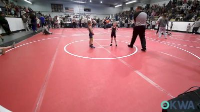 40 lbs Round Of 16 - Daxton Maggard, Claremore Wrestling Club vs Ava Adams, Springdale Youth Wrestling Club