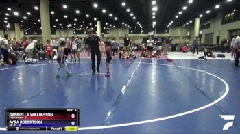 55 lbs Placement (4 Team) - Gabriella Williamson, Trojan WA vs Ayra Robertson, AR- 15