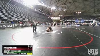 2A 160 lbs Cons. Round 3 - Ryan Langston, Washougal vs Cooper Hendrickson, Burlington-Edison