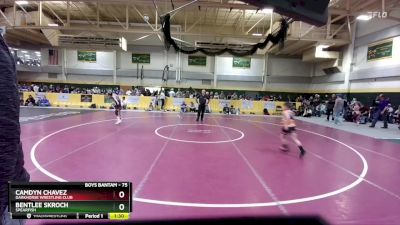 75 lbs Quarterfinal - Bentlee Skroch, Spearfish vs Camdyn Chavez, Darkhorse Wrestling Club