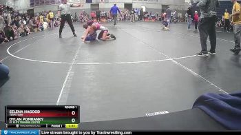 90 lbs Round 1 - Dylan Pomranky, KC Elite Training Center vs Selena Hagood, Team Tiger