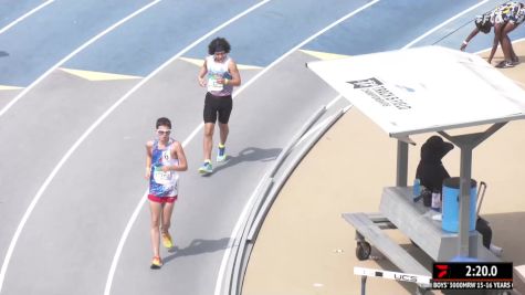 Youth Boys' 3k Race Walk, Finals 1 - Age 15-16