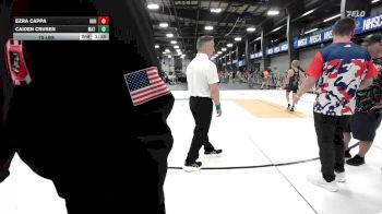 75 lbs Rr Rnd 1 - Ezra Cappa, Indiana Outlaws Gold vs Caiden Crusen, Mat Warriors Yellow