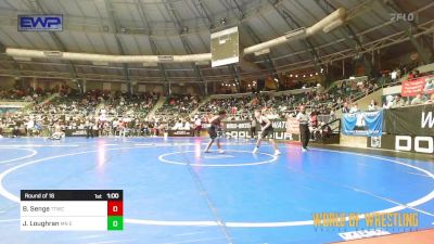 130 lbs Round Of 16 - Boaz Senge, Team Tulsa Wrestling Club vs Jasper Loughran, MN Elite