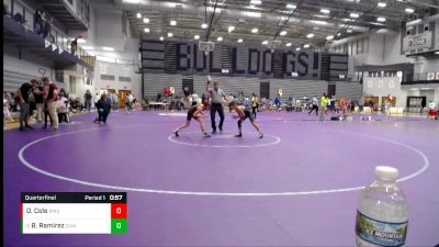 78-86 lbs Quarterfinal - Brady Ramirez, Contenders Wrestling Academy vs Dixon Cole, Rossville Middle School