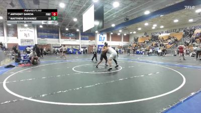 215 lbs Cons. Semi - Anthony Garcia, Paramount vs Matthew Olivarez, La Mirada