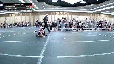 37 lbs Semifinal - Calvin McCoy, Charger WC vs Benjamin Saenz, Threshold WC