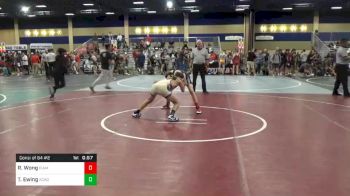 Match - Travis Ewing, Academy Of Wrestling vs Ryan Wong, Diamond Bar High School