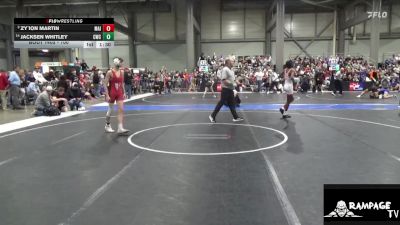 100 lbs Champ. Round 1 - Zy`ion Martin, Maize vs Jacksen Whitley, Con-Kids Wrestling Club