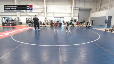 120 lbs Cons. Sub-semis - Atticus Salinas, Gold Rush Wrestling vs Tayden Tuttle, Nevada Elite Wrestling