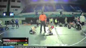 55 lbs Placement (4 Team) - Ryan Hill, Team Bear Wrestling Club Navy vs Collin Satterfield, Eastside Youth Wrestling