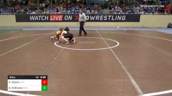 80 lbs Quarterfinal - Addyson Roach, North Mabee Stampede Takedown vs Giovanni Holloway, Mission Arlington Wrestling