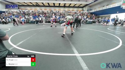 110 lbs Quarterfinal - Kanyon Fryar, Choctaw Ironman Youth Wrestling vs Liam Boylan, Norman Grappling Club