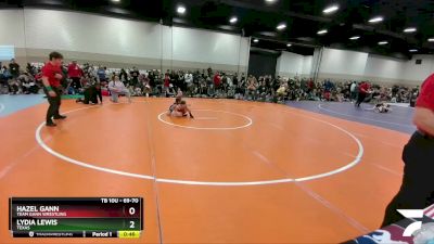 69-70 lbs Round 2 - Lydia Lewis, Texas vs Hazel Gann, Team Gann Wrestling