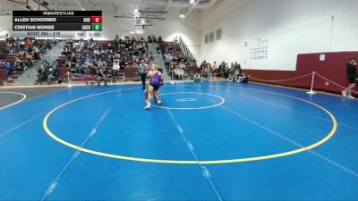 215 lbs Cons. Round 2 - Allen Schooner, Riverton vs Cristian Monge, Campbell County