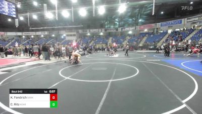 132 lbs Consi Of 8 #1 - Kona Fandrich, Darkhorse WC vs Cooper Ritz, Kearney Mat Cats WC