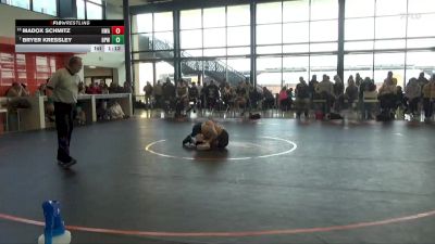 115 lbs Cons. Round 1 - Bryer Kressley, Belle Plaine Wrestling vs Madox Schmitz, Hawkeye Wrestling Academy