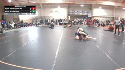 133 lbs Champ. Round 1 - Elon Rodriguez, UW Parkside vs John David Quinlan, Unattached