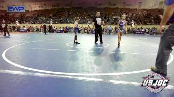 85 lbs Round Of 16 - Adyson Wagner, Choctaw Ironman Youth Wrestling vs Kardyn Prasch, Harrah Little League Wrestling