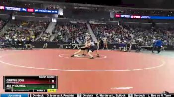160 lbs Champ. Round 1 - Griffin Ison, Brownsburg vs Jeb Prechtel, Jasper