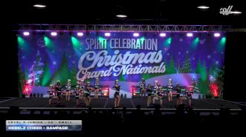 Rebelz Cheer - Rampage [2025 L3 Junior - D2 - Small] 2025 Spirit Celebration Christmas Grand Nationals