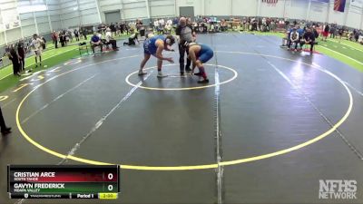 215 lbs Semifinal - Cristian Arce, South Tahoe vs Gavyn Frederick, Moapa Valley