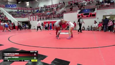 125 lbs Semifinal - Kamryn Flores, Lubbock Cooper vs Shiann Famero, CACHE