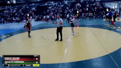 104-113 lbs Champ. Round 1 - Karley Holmes, Silver Lake Wrestling vs Madalyn Andersen, 2TG