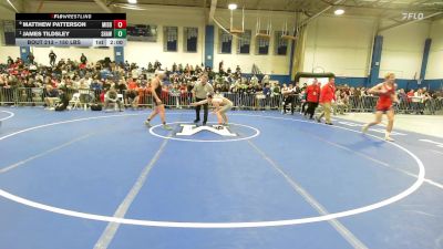 150 lbs Quarterfinal - Matthew Patterson, Middleborough vs James Tildsley, Shawsheen