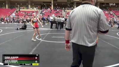 95 lbs Round 5 (6 Team) - Zaina Albadri, Greater Heights vs Avryn Beiker, Queens Of Mayhem