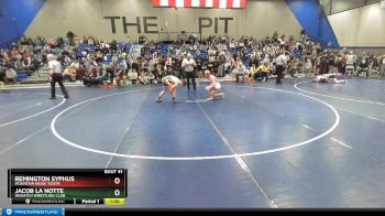 116 lbs Champ. Round 1 - Jacob La Notte, Wasatch Wrestling Club vs Remington Syphus, Mountain Ridge Youth