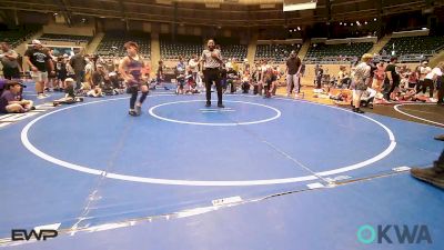 120 lbs Rr Rnd 4 - Noah Shuemake, Oklahoma Strong-Blue 9U vs Leland Holden, Oklahoma Strong- White 9U