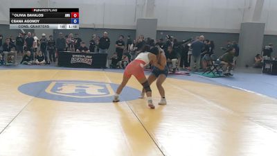 105 lbs Cons. Quarters - Olivia Davalos, Arete Wrestling Academy vs Ceana Agonoy
