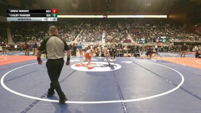 4A-106 lbs Semifinal - Drew Wright, Natrona County vs Colby Parker, Thunder Basin High School
