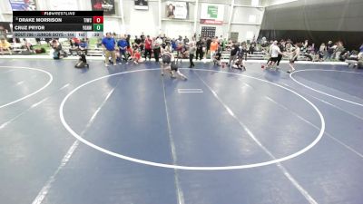 Junior Boys - 144 lbs Cons. Round 4 - Cruz Pryor, Young Guns Nashville Wrestling vs Drake Morrison, Team Idaho Wrestling Club