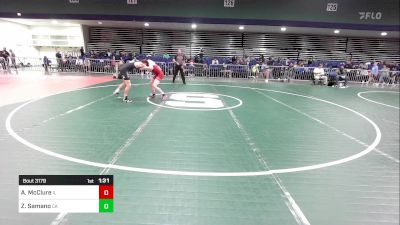 113 lbs Consi Of 32 #2 - Aidan McClure, IL vs Zack Samano, CA