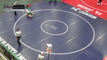 89 lbs Consi Of 32 #2 - Colt Bissett, West Greene vs Dylan Frey, Albert Gallatin