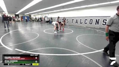 165 lbs Semifinal - Ryan Hanson, Team SoCal WC vs Mahiro Okazaki, Torrey Pines High School Wrest