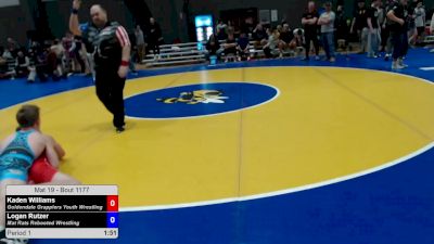 144 lbs Cons. Sub-quarters - Kaden Williams, Goldendale Grapplers Youth Wrestling vs Logan Rutzer, Mat Rats Rebooted Wrestling