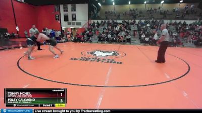 215 lbs Semifinal - Tommy McNeil, Crystal Lake (CENTRAL) vs Foley Calcagno, Elmhusrt (IC CATHOLIC)