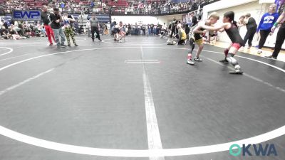 85 lbs Consi Of 8 #2 - River Holcomb, Tecumseh Youth Wrestling vs Jaidyn Wilson, Mustang Bronco Wrestling Club