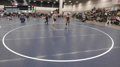 138 lbs Champ. Rd Of 128 - Maxwell Beck, Foxfire Wrestling Club vs Mason Schulte, Sarbacker Wrestling Academy